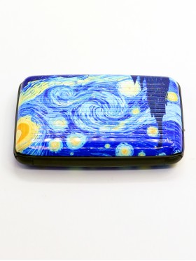 Starry Night Print Credit Card Wallet